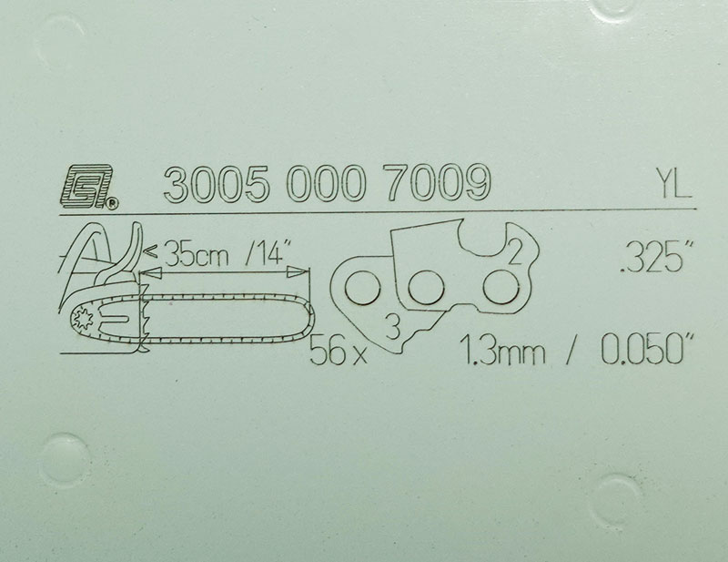 Oznaczenie prowadnicy STIHL Light 04 35cm